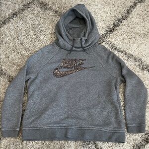 Nike Gray Women's Cowl Neck Hoodie